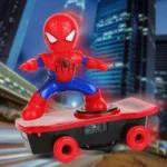 Electrifying Spider Hero Stunt Skateboard Toy