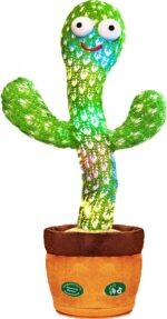 Dancing Talking Cactus Baby Mimicking Toys with LED 120 English Songs