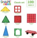 Shapemags Magnetic Tiles for Kids 100 Piece Set - Image 2