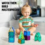 Shapemags Magnetic Tiles for Kids 100 Piece Set - Image 4