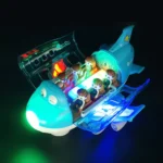 Lightning & Musical 360 Rotating Gear Airplane - Image 2