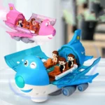 Lightning & Musical 360 Rotating Gear Airplane - Image 3