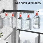 FOLDING CLOTHES HANGER | ALUMINUM CLOTH DRYING RACK 3 Folded | Free Shipping ! - Image 3