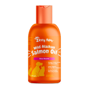 Zesty Paws Pure Wild Alaskan Salmon Oil Liquid Food Supplement for Dogs or Cats